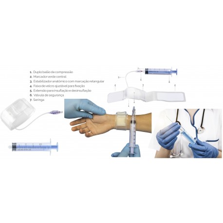 Pulseira para Compressão da Artéria Radial RAYBAN