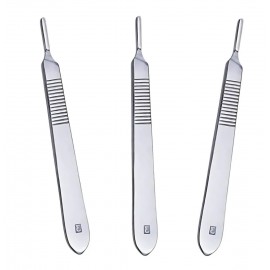 Cabo para Bisturi N.º 3 e 4 Duplo Inox 17 cm - Future