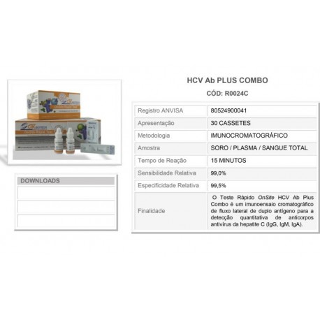Teste Rápido HCV Ab