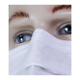 Mascara Cirurgica Tripla com Tiras, Filtro 