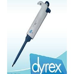 Micropipeta mecânica monocanal de volume fixo, 250 µl.