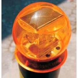 Pedestal Luminoso para sinalização com Alça Piscante com Energia Solar