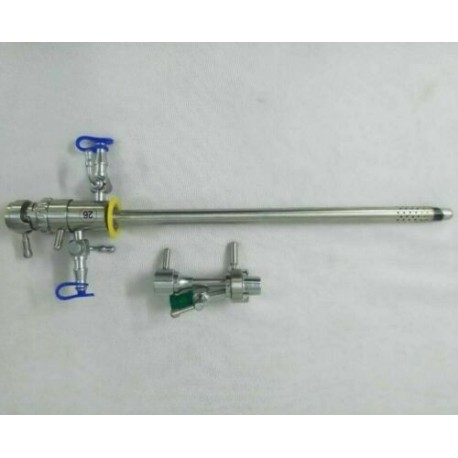 Bainha para Cistoscópio Laparoscópico 22 Fr - 26 Fr com conjunto de instrumentos cirúrgicos