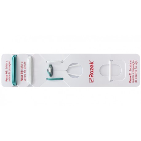 Dispositivo com placa cortical em titânio para reconstrução de ligamento